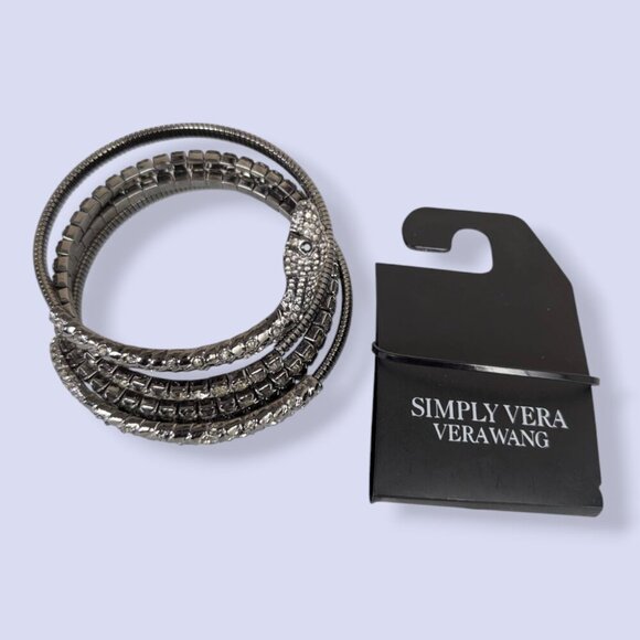 Simply Vera Vera Wang Dark Snake Coil Bracelet - Picture 8 of 9